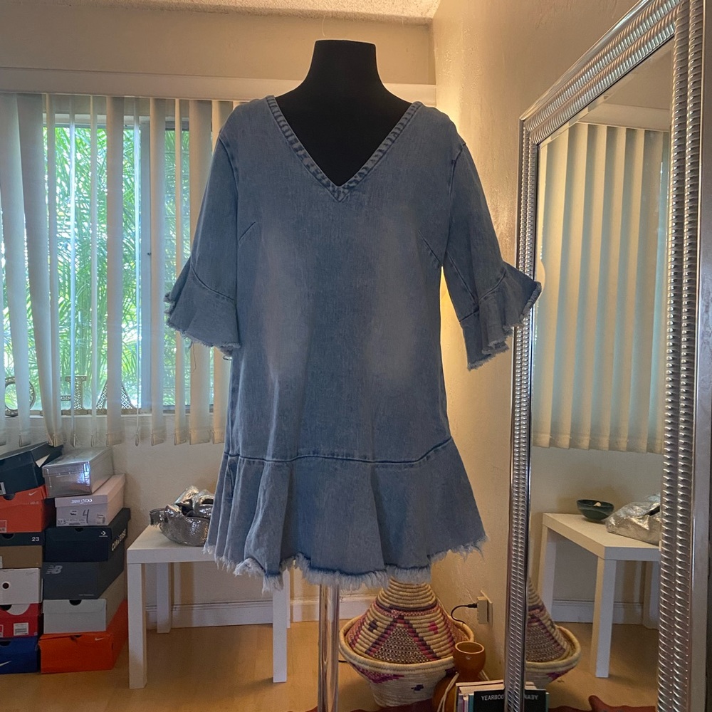 MLM LABEL denim mini dress